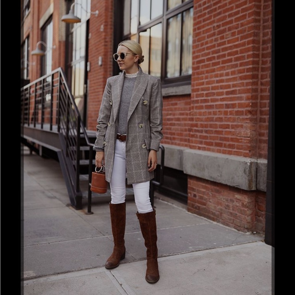 Naturalizer $200 Women's June Leather Knee High Riding Boot Brown Size 6 New - Picture 14 of 15